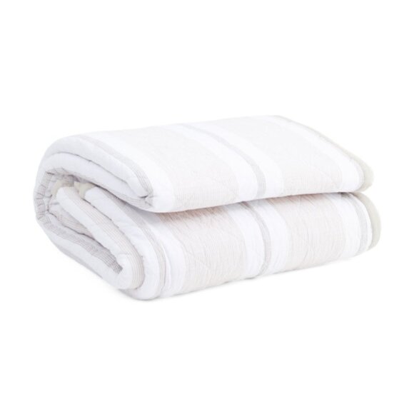 BROOKS BROTHERS Slub Stripe Quilt Set